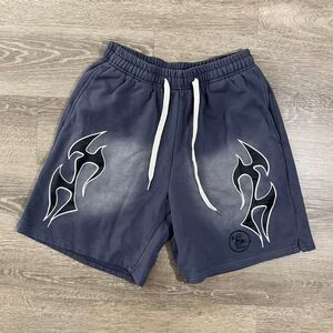 Hellstar Grey Flame Shorts